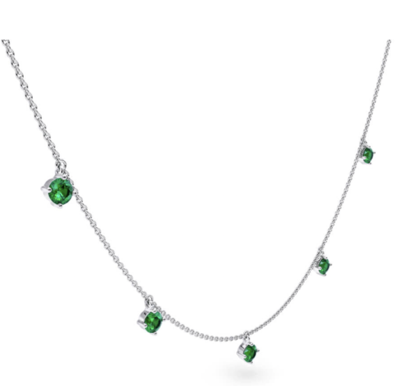 Astra Emerald Diamond Necklase