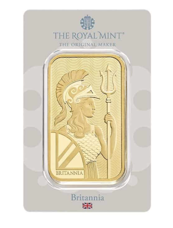 100g The Royal Mint Britannia Gold Minted Tablet 999.9