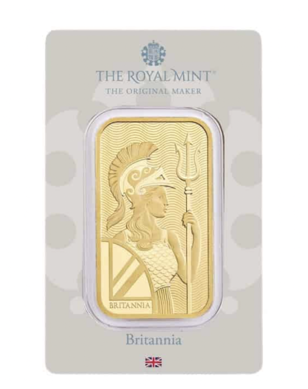 1oz The Royal Mint Britannia Gold Minted Tablet 999.9