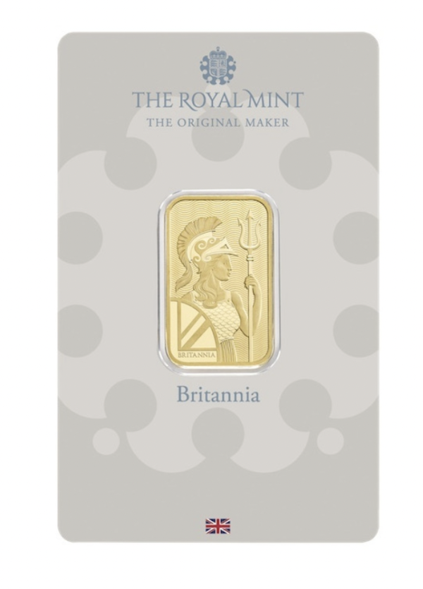 10g The Royal Mint Britannia Gold Minted Tablet 999.9